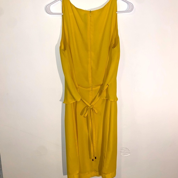 W118 Walter Baker Yellow Tieback Dress - Picture 3 of 7
